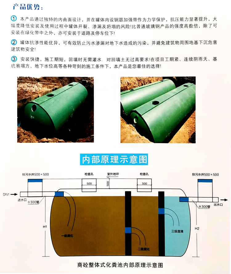 进贤玻璃钢化粪池